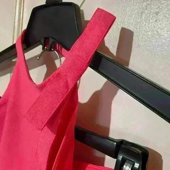 Nicole Miller NY Pink Halter Tie-Back Midi Dress Women's size‎ 2 - Picture 8 of 12